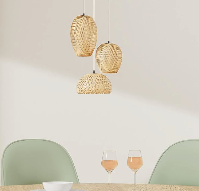 Japanese Wind Chime Pendant Lamp: Elegant Dining Room Decor