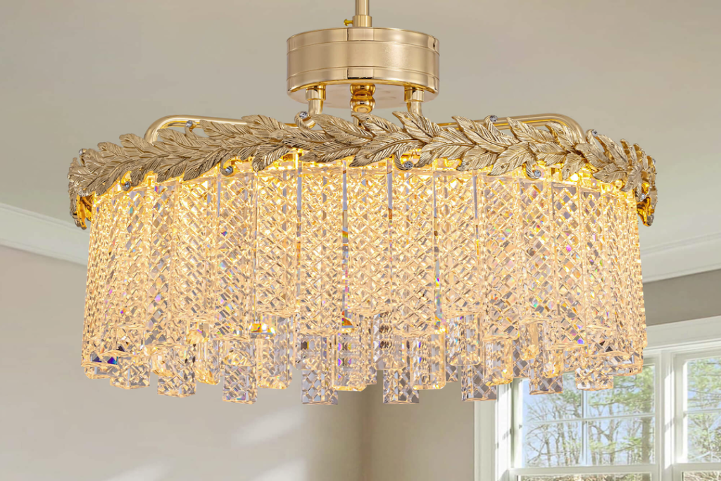Elegant Gold Brass Contemporary Chandelier: A Stunning Statement Piece