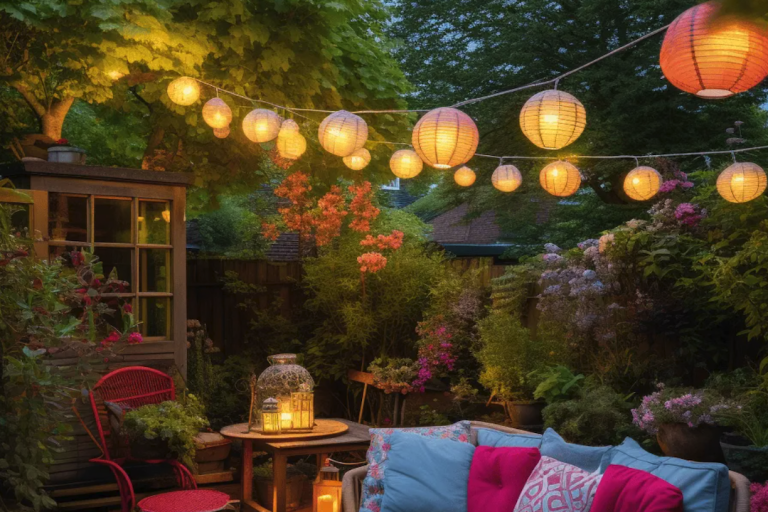 Enhance Your Outdoor Space with a Courtyard Decorative Lantern Light