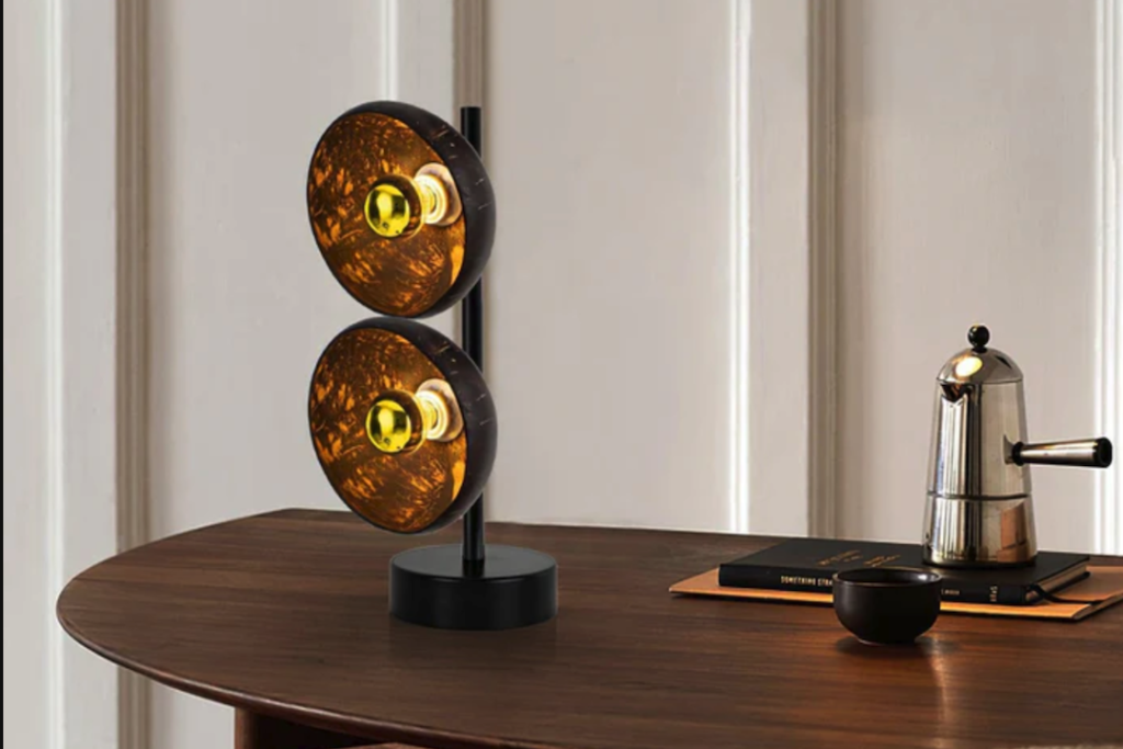 Enhance Your Space with the Eclipse Walnut Table Lamp