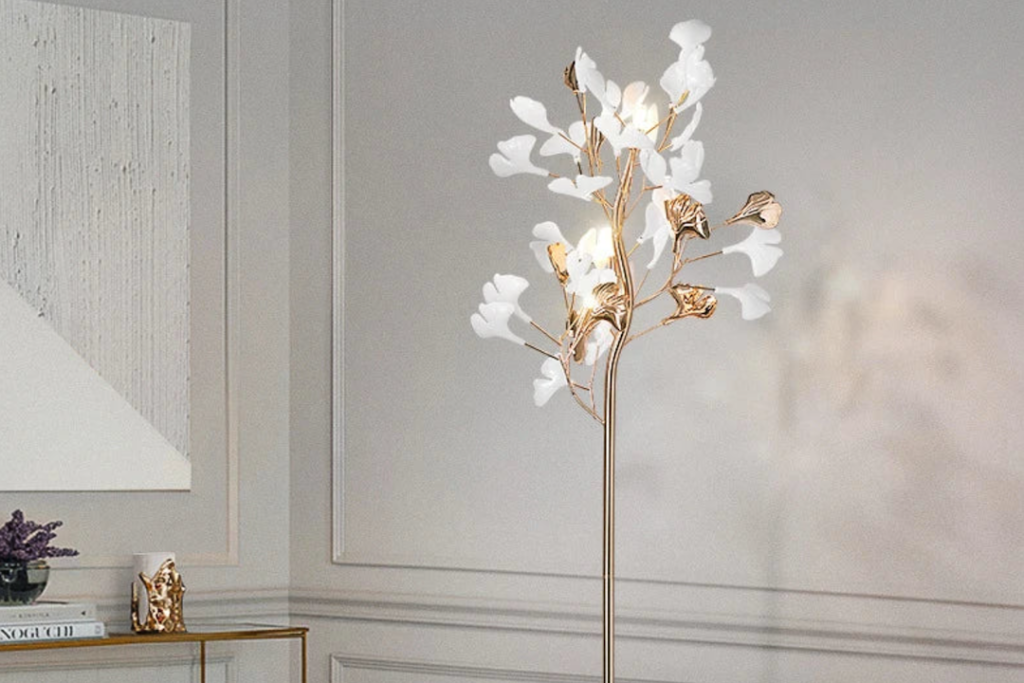 Illuminate Your Space with a Ginkgo Leaf Floor Lamp