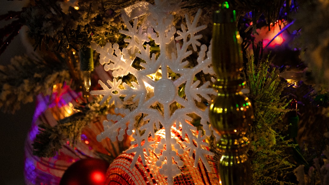 Photo Christmas tree crystal table lamp