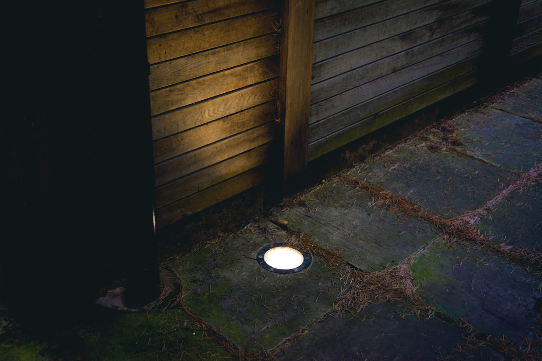 Photo outdoor floor lamp