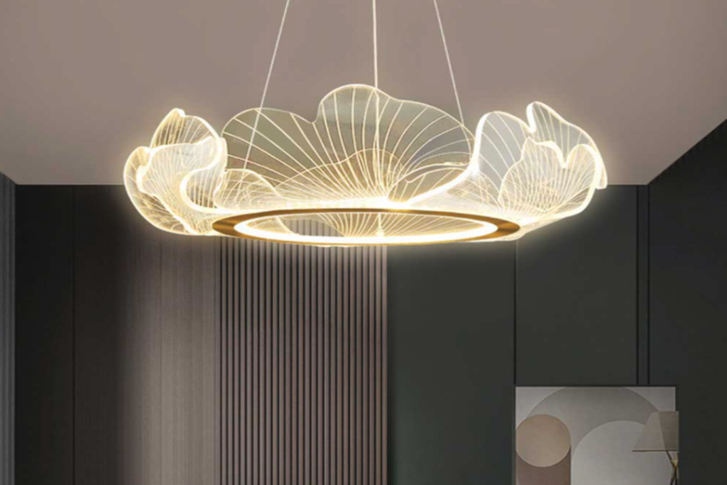 Modern Elegance: Modular Acrylic Panel Chandeliers