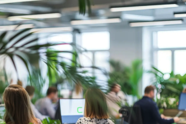 Slim Profile Recycled Plastic LED Light for Eco-Friendly Workspaces